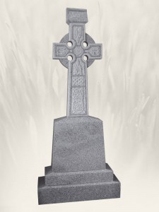 G 603 Carved Celtic Cross Headstone
